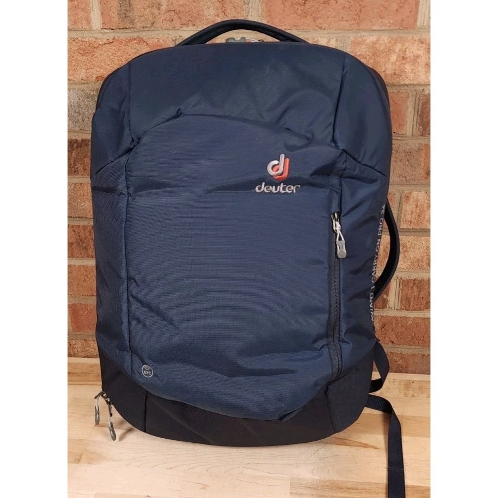 Deuter Aviant Carry On Pro 36L Convertible Backpack Blue Travel Bag